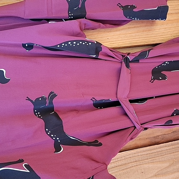 Shady lady black cat robe L/XL - Picture 9 of 12